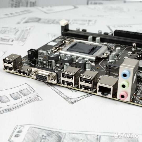 Материнская плата winfox H61 M.2 1155