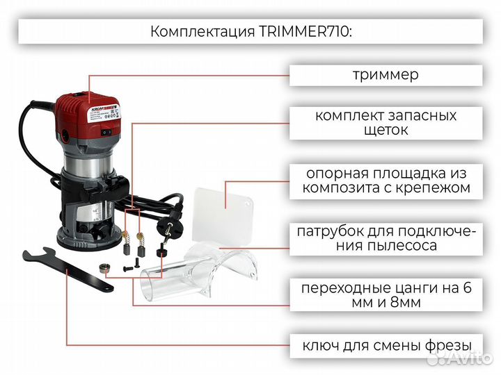 Ручной фрезер для обработки кромки пвх