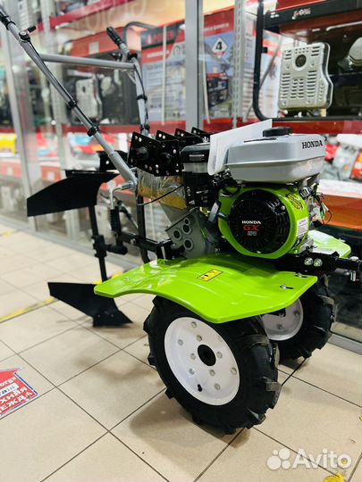 Мотоблок Honda GX270 + Поворотный плуг