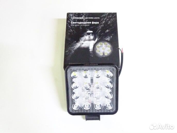 Фара светодиодная дополнительная 16 SMD 48W квадр