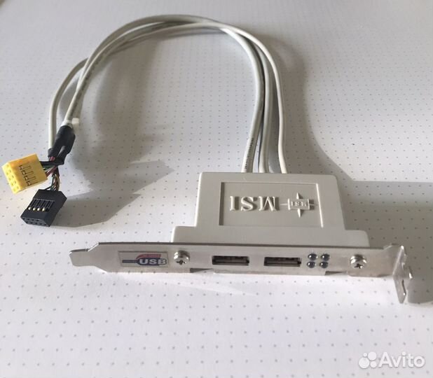 Монтажная планка (Bracket) с 2 портами USB 2.0