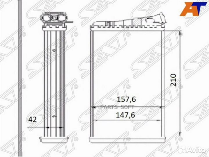 Радиатор отопителя салона opel omega B 94-03