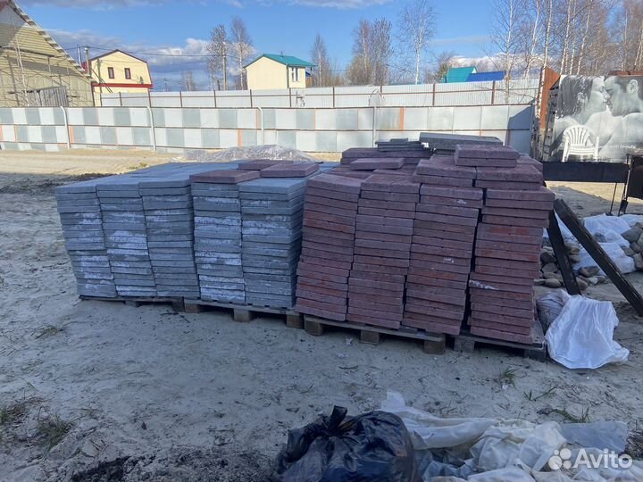 Тротуарная плитка + бордюры