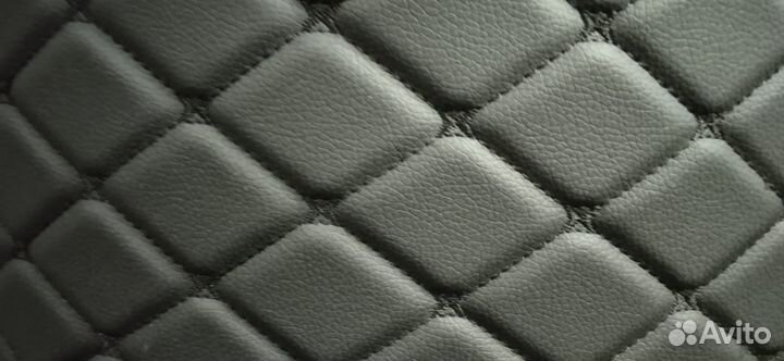 Экокожа стеганая ромб