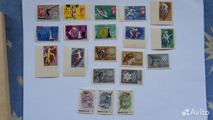 53 марки спорт СССР