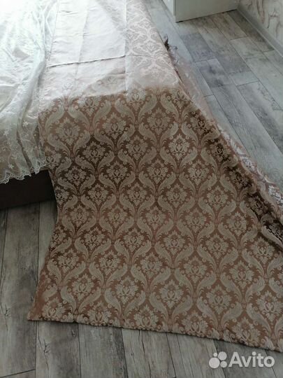 Комплект из леруа мерлен Шторы и тюль бу