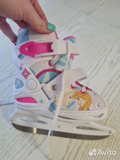 Коньки раздвижные Нордвэй Холодное сердце р 26-31