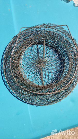 Садок рыболовный металлический, складной, новый