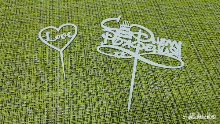 Топперы для тортов и цветов