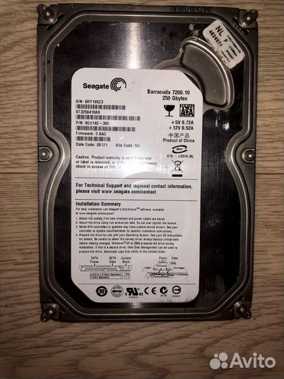 Жесткий диск 320 гб seagate