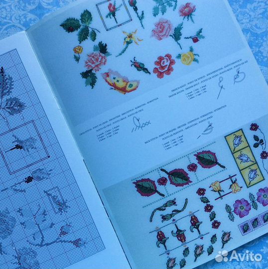 Схемы для вышивки крестом Розы DMC Франция