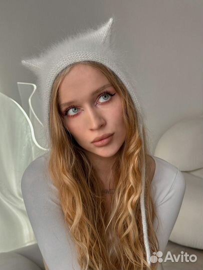 Шапка чепчик кошка