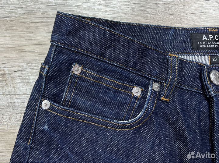 A.P.C. женские прямые тёмно-синие джинсы 28