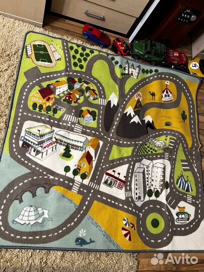Ковер детский с дорогой и городом