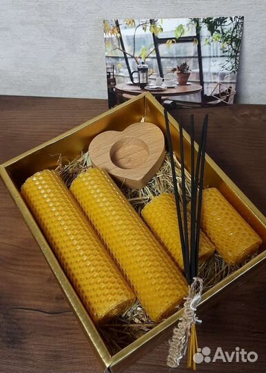 Свечи из вощины подарочные наборы ч.4