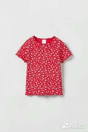 Футболка в рубчик для девочки, Zara