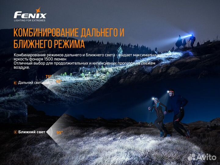 Налобный фонарь Fenix HM65R-T 1500 люмен