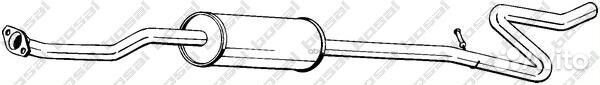 Резонатор citroen C3 mot.1,4L 16V bosal 287-089