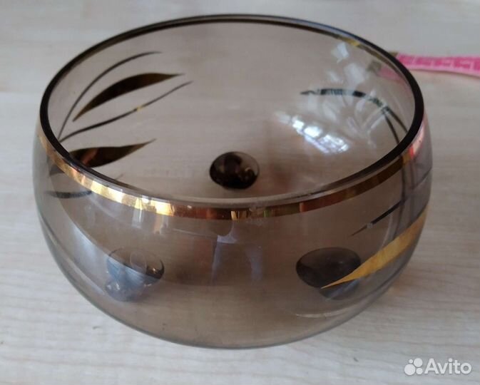 Конфетница. Чешские стекло