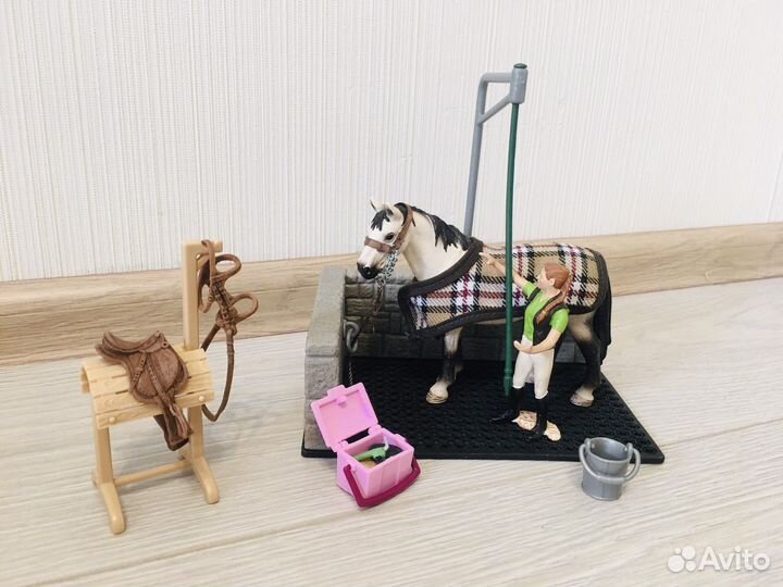 Набор Shleich мойка лошади