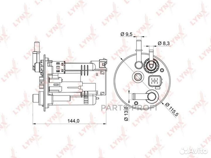Lynxauto LF979M Фильтр топливный
