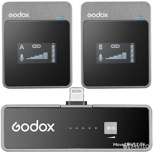 Петличная радиосистема Godox MoveLink LT2 для смар