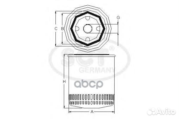 Фильтр масл. SCT SM 174 Audi, VW SM174 SCT