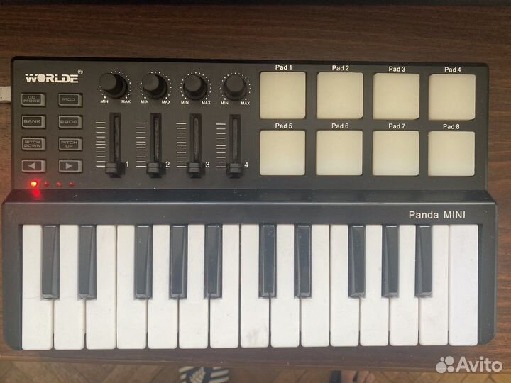 Worlde panda mini usb миди клавиатура