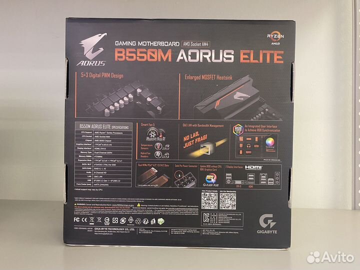 Комплект ryzen 5 5600g +gigabyte B550M aorus elite