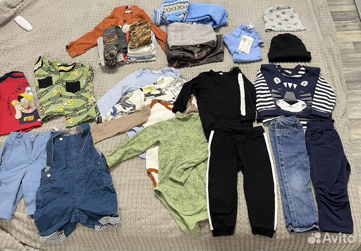 Пакет вещей на мальчика 80 86 размер