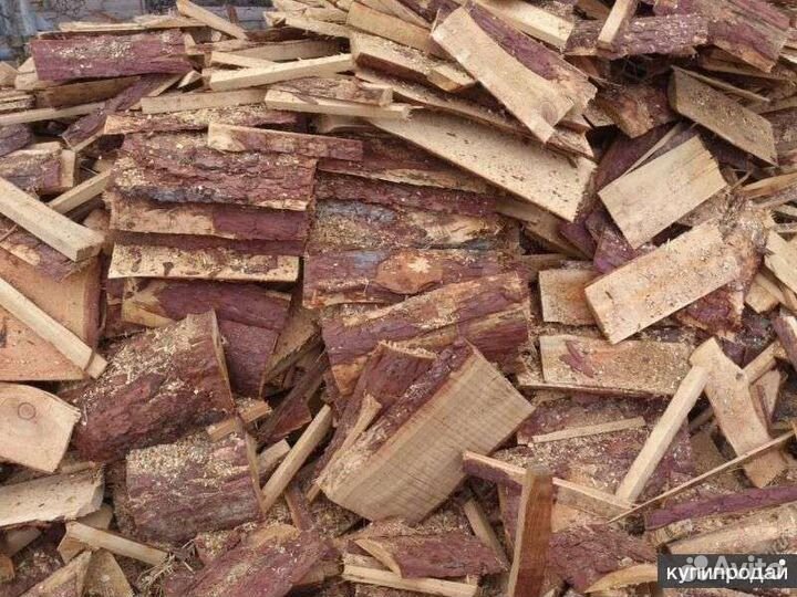 Дрова сухие, горбыль березовый распиленный