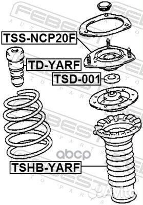 Опора переднего амортизатора toyota yaris NCP1#