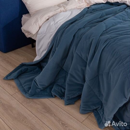 Покрывало богема серо-голубой новое на кровать