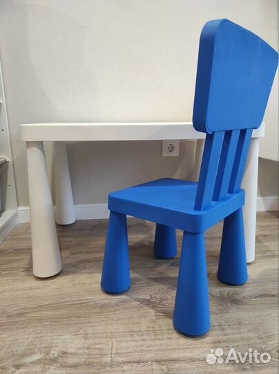 Детский стол и стул маммут аналог IKEA