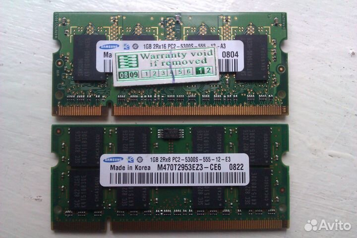 Оперативная память ddr2 1gb для ноутбука