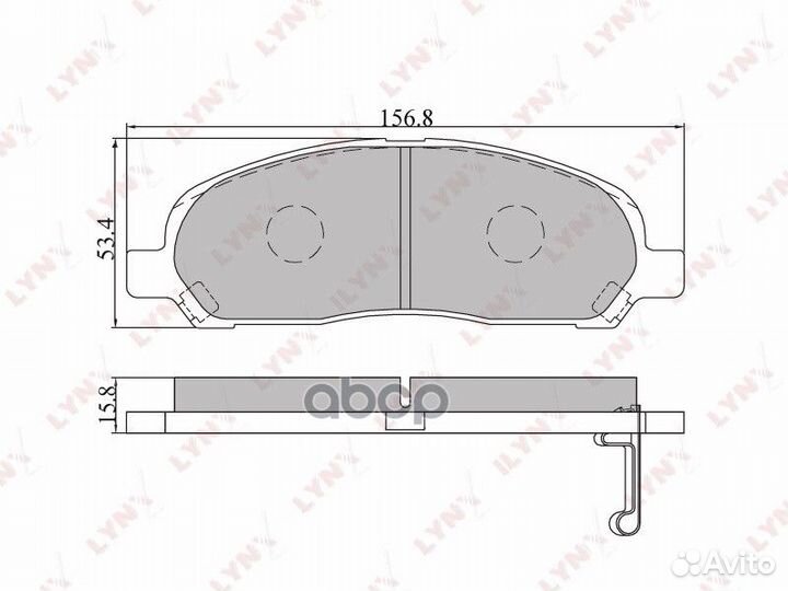 Колодки торм. диск. перед. BD-5510 lynxauto