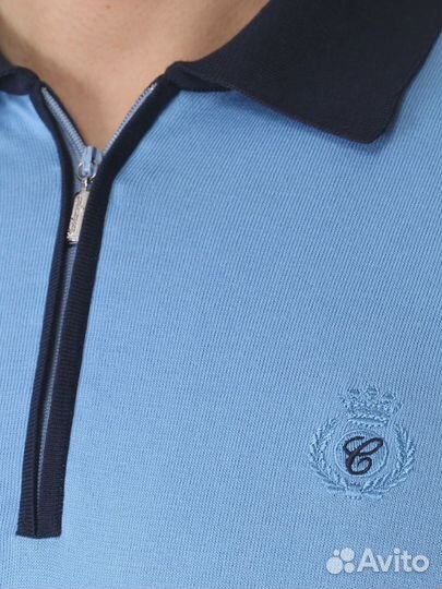 Поло из хлопка и шелка Castangia