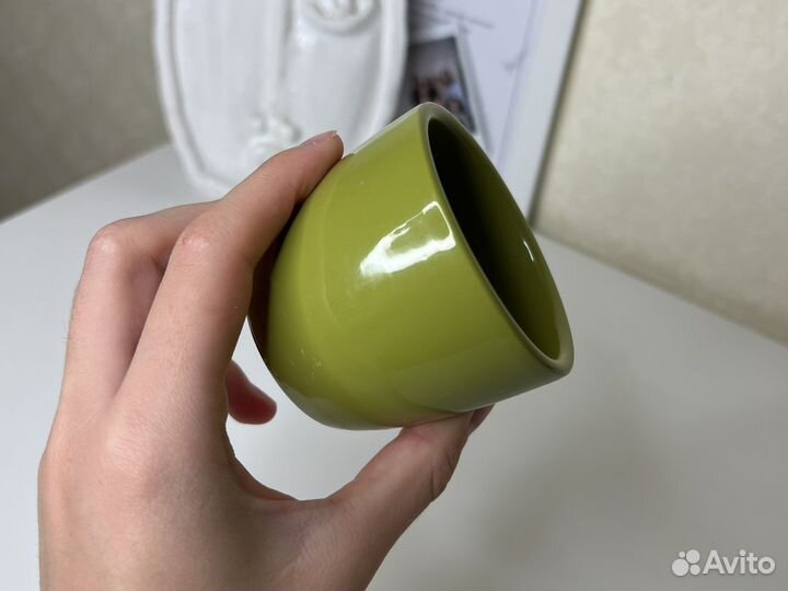 Кашпо керамическое для суккулента