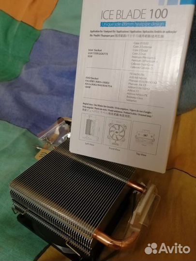 Кулер для процессора DeepCool 775/1155/am3+ медный