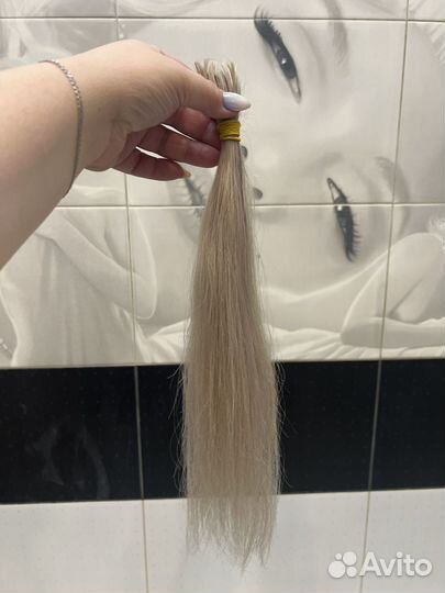 Волосы для наращивания блонд 40 и 50 см