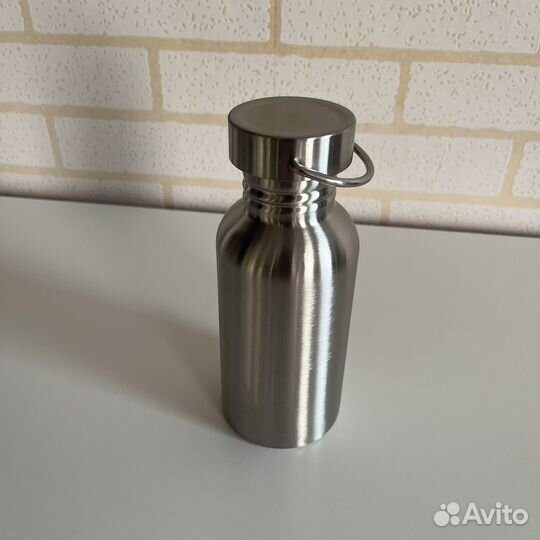 Бутылка для воды металлическая