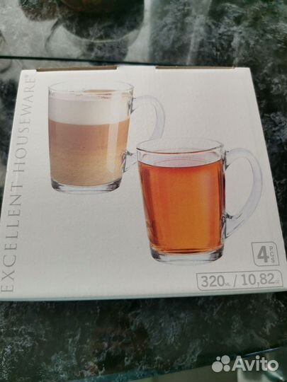 Набор кружек 320мл 4 штукиНовые