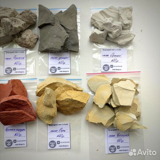 Набор пробников глины