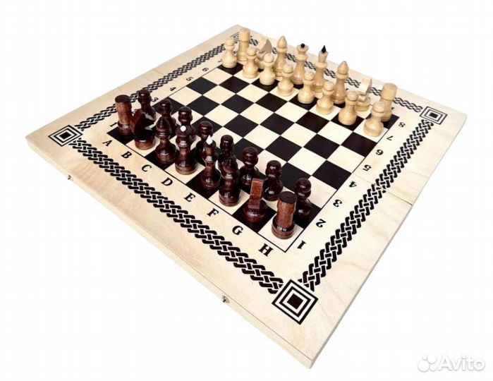 3в1 Шахматы, шашки, нарды