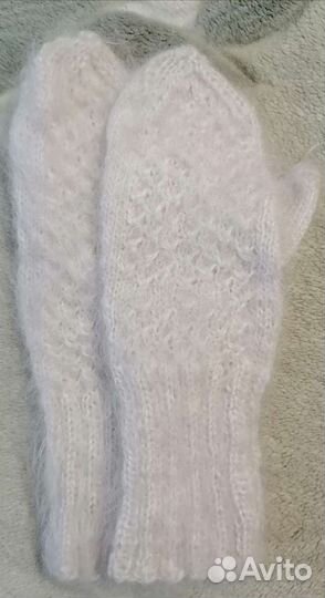 Шерстяные варежки