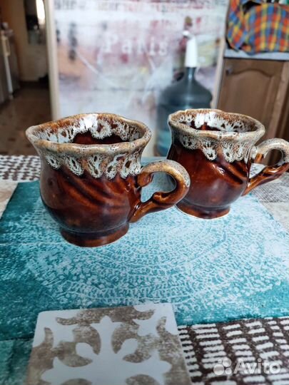 Чашки кофейные ручной работы (за обе)