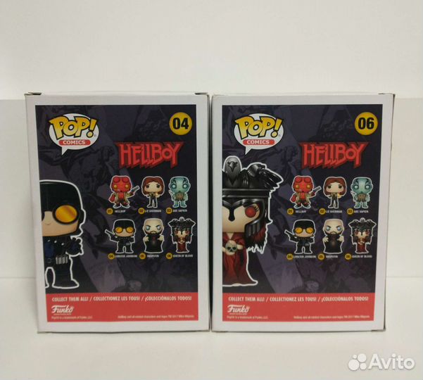 Funko Pop Hellboy: #04 Lobster Johnson/#06 Queen