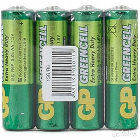 Батарейки GP 15G-OS4 AA 4шт #98753