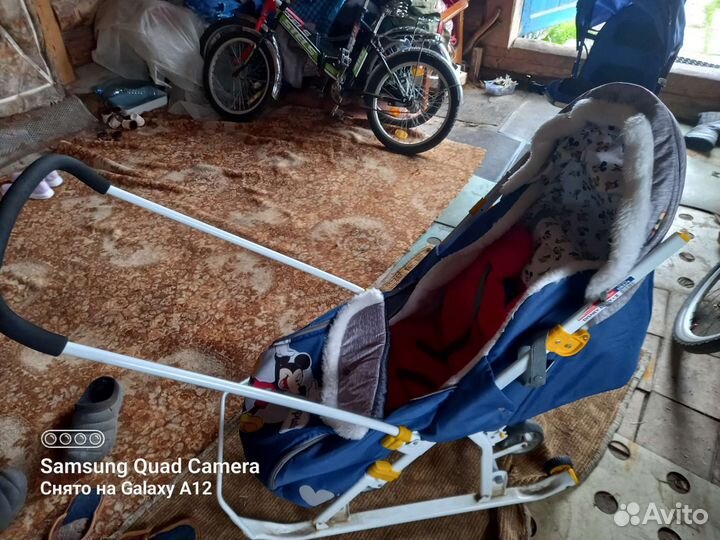 Детские санки коляска