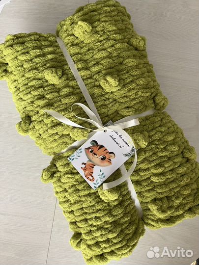 Плед детский вязаный ручная работа